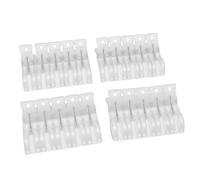 Zunate Large Clear Spring Clamps for Balloon Arch, 20PCS 6cm Maximum Opening Transparent Plastic Spring Clips for Backdrop Fabric Towels, Heavy Duty ABS Clamps for Party Decor
