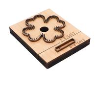 Zunate Leaf Shaped Carbon Steel Leather Punching Mold for DIY Crafts Making Applicable for Handicraft Enthusiasts Solid Wood
