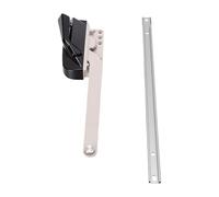 Zunate Left Hand Split Arm Casement Window Crank Replacement for Andersen - Black Zinc Alloy Window Operator with Steel, Complete Hardware Kit for Casement Handle Replacement