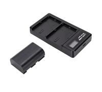 Zunate LP-E6NH Camera Battery and Charger, 2750mAh Battery with Dual Port Type C Charger and Real Time Power Monitoring, for R5 R6 R7