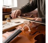 Zunate Maple Wood Cello Bridge 4/4 Size, High Foot Cello Bridge for Enhanced Sound Transfer, Wood for Standard/Performance, Handcrafted Accessory