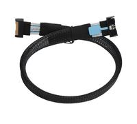 Zunate MCIO 8i to MCIO 8i Cable, PCIE 5.0 74Pin High Speed 32 GT/S Data Transfer Cable, with Snap on Clips for Servers Data Centers Cloud Computing