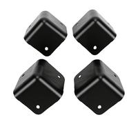 Zunate Metal Speaker Corner Protectors | Stackable Cabinet Edge Guards for Guitar Amps, PA Stage Boxes (3 Claw Iron with Screws)