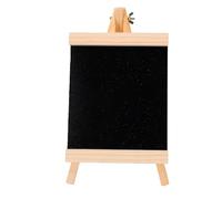 Zunate Mini Chalkboard with Wooden Easel, Tabletop Chalkboard Stand, Small Blackboard for Wedding Sign, Kitchen Menu, Portable Blackboard for Home Cafe Display