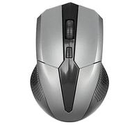 Zunate Mini Optical Wireless Mouse 2.4G, Ergonomic Design, Precise Optical Positioning, Power Saving with 4 Buttons for Notebook Tablet PC, 10m Signal Transmission Distance (Grey)