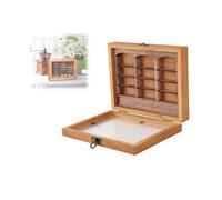 Zunate Miniature Bookshelf Ornament, Anxiety Book Boxes Display Case, Anxiety Relief Books Shaking Bookshelf, Shake Bookshelf Shake Away Your Anxiety (Single Bookshelf)