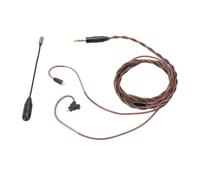 Zunate MMCX Earphone Cable with Detachable Microphone, 3.5mm to MMCX OFC Braided Upgrade Cable for Shure SE215 SE315 SE425 SE535 SE846, Compatible Connector Earphones