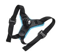 Zunate Motorcycle Helmet Chin Strap Holder for Osmo Action 3 2 | Universal Anti Slip Bracket for Camera and Phone, Stable Helmet Mount (Blue)