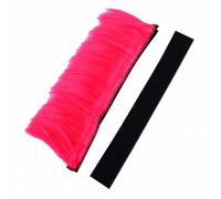 Zunate Motorcycle Helmet Hawk Wig Accessory 12 Inch Synthetic for Costume Parties and Events (Red)
