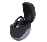 Zunate Open Ear Wireless Earbuds | Bluetooth 5.3 Noise Cancelling Headphones with AI Translation & Power Display for Conference (Black)