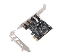 Zunate PCIe USB 3.2 Gen 1 Card, 2 Type C and 2 Type A Ports 5Gbps USB Expansion Card, Serial ATA Power Supply, for Wins OS X Desktop PC