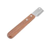 Zunate Pet Stripping Knife for Dog Grooming | Professional De-Shedding Tool with Precision Grooming Tool and Wooden Handle for Knot Removal