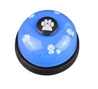Zunate Pet Training Bell with Non Slip Base for Dog Cat Ring to Go Outside Communication, 2pcs Interactive Bell for Indoor Toilet Game Exercise, for Pet Communication (White and Blue)