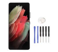 Zunate Phone Screen Replacement for S21 Ultra 5G, 6.8 Inch LCD Touch Display Digitizer Assembly with Repair Tool, for SM G998B G998U G998W (Black)