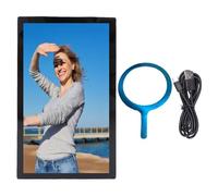 Zunate Phone Vlog Selfie Display Screen, Magnetic Phone Rear Camera Selfie Screen with 2.4G and 5.8G Dual Band Transmission, 3 Brightness Levels, for Live Streaming Video Recording
