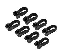 Zunate Plastic Hand Acupressure Clip for Pain Relief | Non-Drug Migraine Aid Between Thumb and Index Finger, Discreet Fit for Typing, Yoga, Daily Tasks, Set of 8 for Pressure Point (Black)