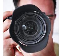 Zunate Plastic Lens Hood for EF 28-135mm F/3.5-5.6 IS USM, Camera Lens Shade Light-Proof Block Scattered Light for Photo Contrast Improvement, Protective Shade for Backlight/Side