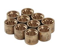 Zunate Pool Cue Ferrules, 9/9.5/10 mm Pool Billiard Cues Tips Copper Pool Cue Shaft Ferrule Replacement for Pool Table Billiard Pool Cue Care(9.5MM [with teeth])