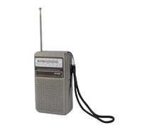 Zunate Portable AM FM SW Radio, 10.2in Long Antenna with Built in 500mAh Rechargeable Battery, Magnetic Speaker and Headphone Jack, for Indoor Outdoor and Emergency Use (Grey)