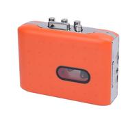 Zunate Portable Cassette Player Tape Recorder, USB C Cassette to MP3 Digital Converter, Built in Mic, Headphone Jack, with Fast Forward Rewind Function, Orange