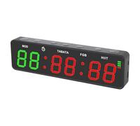 Zunate Portable Gym Timer, Magnetic Rechargeable Workout Clock with Stopwatch HIIT Program, Fitness Digital Timer for Home Gym Garage Boxing Fitness