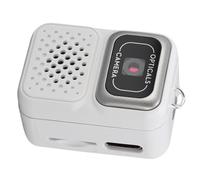 Zunate Portable Keychain Camera 0.96 Inch Display 150 Mins Battery Life Keychain Photo Video Camera for Pet Records (White)