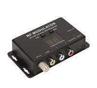 Zunate Professional RF Modulator with 21 Channels | Mini AV to RF Converter for PAL NTSC, 471-885MHz, Multi-Room Sharing for DVR DVD Set Top Box