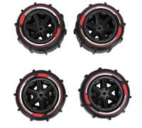 Zunate RC Wheel Paddle Tires Strong Grip for 144011 144016 1/14 1/16 RC Wheel Secure Attachment 4Pcs for Snow, Desert