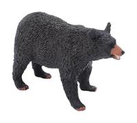 Zunate Realistic Walking Black Bear Figurine | Plastic Wildlife Toy for Educational Safari Home Decor Gift