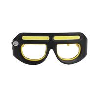 Zunate Rechargeable LED Motion Sensor Glasses Lamp Dual Beam Portable 5 Modes Light Up Headlamp for Cycling Hiking, 1 X 500mah Lithium Battery