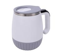 Zunate Rechargeable Self Stirring Mug 380ml with Temperature | Magnetic Mixing, One Button Automatic Blend, Stainless Steel Body, Type C USB Recharge, 6500 RPM Motor