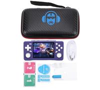 Zunate Retro Handheld Game Console, 3.5 Inch HD Screen Portable Gaming Player with RK3326 64bit Chip, for MAME N64 DC GBC SFC Emulators (Indigo Blue)