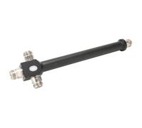 Zunate RF Cavity Power Splitter Efficient 4 Way Power Divider for Mobile Signal Booster, Aluminum Alloy N Female Cavity Divider for GSM, CDMA, PHS and WLAN Indoor Coverage Projects