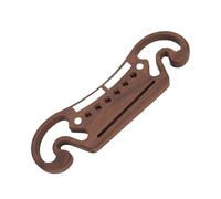 Zunate Rosewood Guitar Bridge Acoustic Mustache Part | Classic Folk Design, Silky Smooth Sanded Surface, Clear Tonewood, Vintage Component