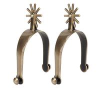 Zunate Rust Proof Vintage Zinc Alloy Western Spurs with Gear for Horse Control 4.1 X 3in