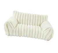 Zunate Small Dog Sofa Cozy Pet Bed for Cats Winter Warm Backrest Support Dog Couch, Skin Friendly Design for All Seasons (XS 50 * 40 * 20cm)