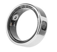 Zunate Smart Ring, Fitness Tracker Men Women Touch Screen IP68 Health Exercise Redord Steps with Charging Bay Supports Multiple Sports Modes Health Tracker for Women and Men (Size 9 (19mm / 0.75in))
