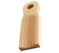 Zunate Solid Wood Gnocchi Board, Unique Curved Pasta Board Tool for Handmade Italian Gnocchi and Cavatelli, Sturdy Dough with Ridged Texture for Traditional Pasta Making, Compact (16.5 * 4.6 * 1.5cm)