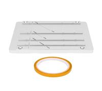 Zunate Splicing Block Kit, Professional Aluminum Alloy Reel to Reel Tape Splicing Tool with Precise Channels for 1, 1/2, 1/4, 1/8 Inch 10 Inch Magnetic Tapes (Yellow)