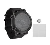 Zunate Stainless Steel, 5ATM Waterproof, Multifunction Sports Watch for Men with Nylon Wristband, Button Battery, Outdoor and Indoor Sports