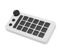 Zunate Stream Control Deck, 15 Macro Keys AIO Keypad for Streaming Stream Controller Customizable Visual Keyboard Trigger Actions in OBS/Twitch/YouTube/Streamlabs Software for PC (White)