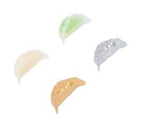 Zunate Success 4pcs Artificial Dumplings Miniature Decorative Lifelike Dumpling Model Fake Food for Kids Photography, Realistic Simulated Dumpling Decor (4 Colors Mixed)