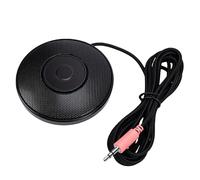 Zunate Success Computer Conference Microphone, 3.5mm Omnidirectional PC Mic with Noise Cancellation, Desktop Laptop Microphone for Online Meeting Voice Call, Plug and Play Long Cable
