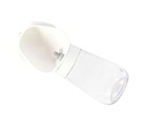 Zunate Success Dog Water Bottle 350ml Proof with Drinking Feeder, Portable Pet Water Dispenser for Outdoor Walking Hiking Travel (White)