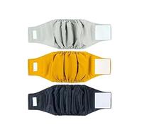 Zunate Success Washable Male Dog Belly Bands, 3 Pack Reusable Dog Wraps for Small Dogs, Fast Absorbent Proof Diapers, Ideal for Marking Behavior Incontinence (S Waist 27-31CM)
