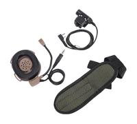 Zunate Tactical Radio Headset, Noise Cancelling Ear Protectors with Mic PTT for BF Two Way Radios, Compatible with UV5R Plus TK3230 Series (Brown)