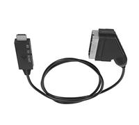 Zunate to SCART Cable Converter Adapter, PAL NTSC HD to SCART Converter for TV VHS VCR DVD, Support 1080p 720p 576i 480i, Plug and Play Signal Conversion