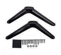 Zunate TV Mount Legs, Modern Minimalist Plastic TV Stand Base Replacement for 40-43 Inch Televisions, with Screws for Easy Installation, for Bedroom Living Room (Black)