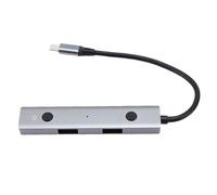 Zunate Type C to USB2.0 Hub, AI Voice Hub, Real Time Voice to Text Transcription with Multilingual Translation, for Laptop, PC, Tablet, Gaming Console