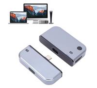 Zunate Type C Wireless HD Multimedia Transmitter and Receiver, Dual Band 5G 2.4G 165FT Range, 1080P 60Hz Output Plug and Play, for PC Laptop TV Projector Screen Mirroring